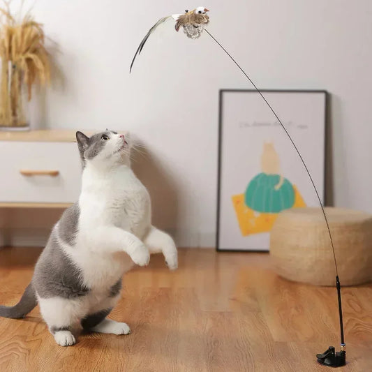 Cat Toy Funny Feather Bird