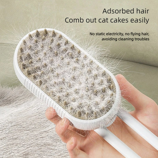Pet Steam Brush Cat Dog Cleaning