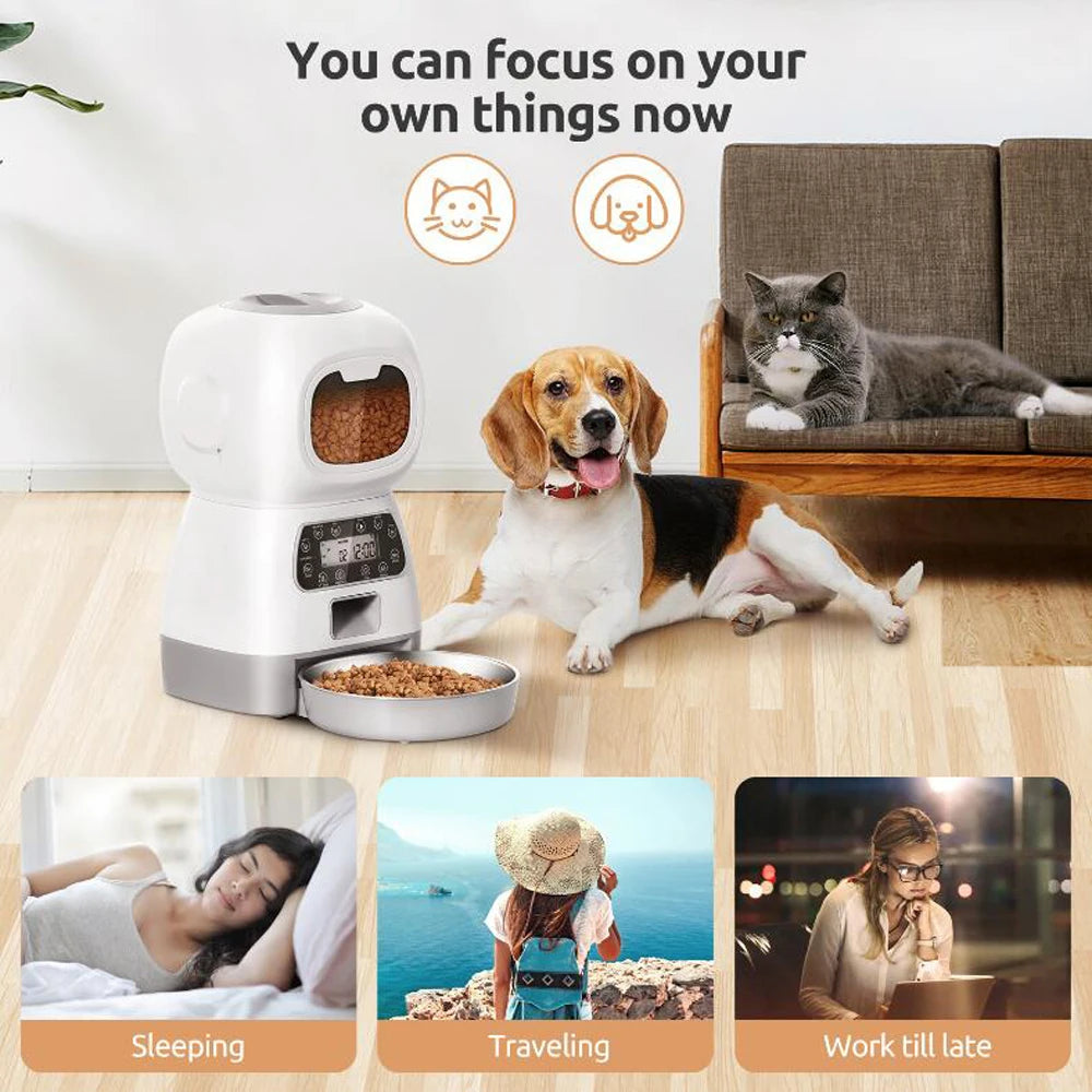 3.5L Automatic Pet Feeder For Cat Dog