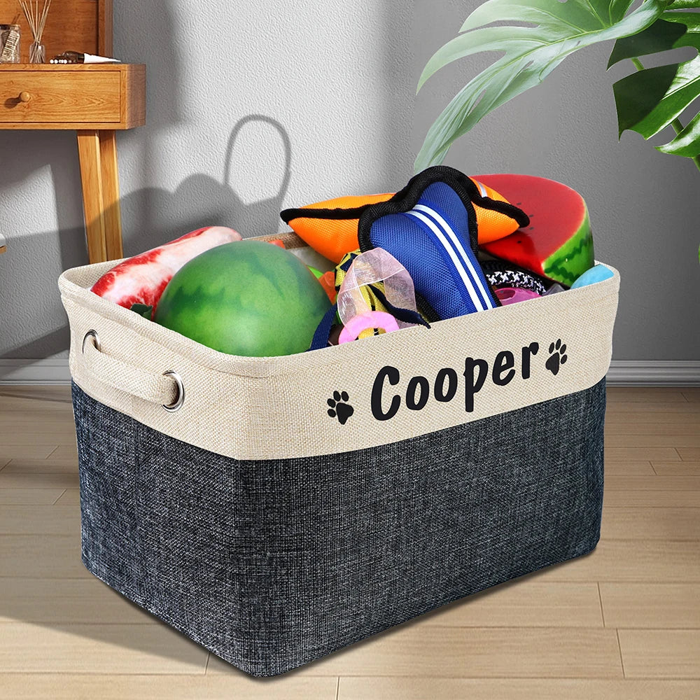 Pet Supplies Storage Basket Personalised
