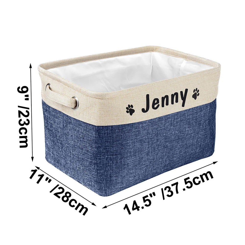 Pet Supplies Storage Basket Personalised