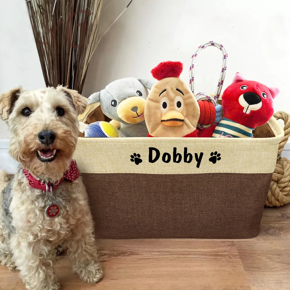 Pet Supplies Storage Basket Personalised